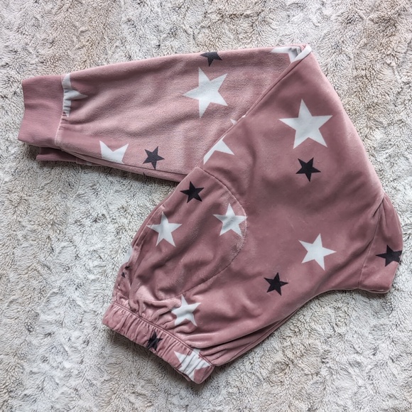 Simply Vera Vera Wang Relaxed Fit Velour Jogger Lounge Set - Picture 3 of 4